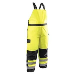 OccuNomix HI-VIZ Workwear Yellow Cold Weather Bib Pants Medium